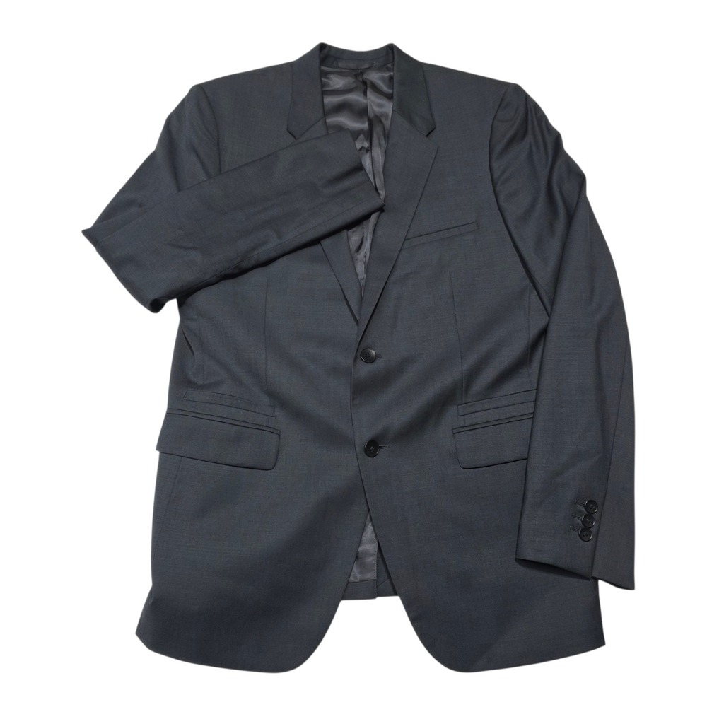 Theory Men's Charcoal Gray Wool Blend Suit Jacket Blazer Size 42